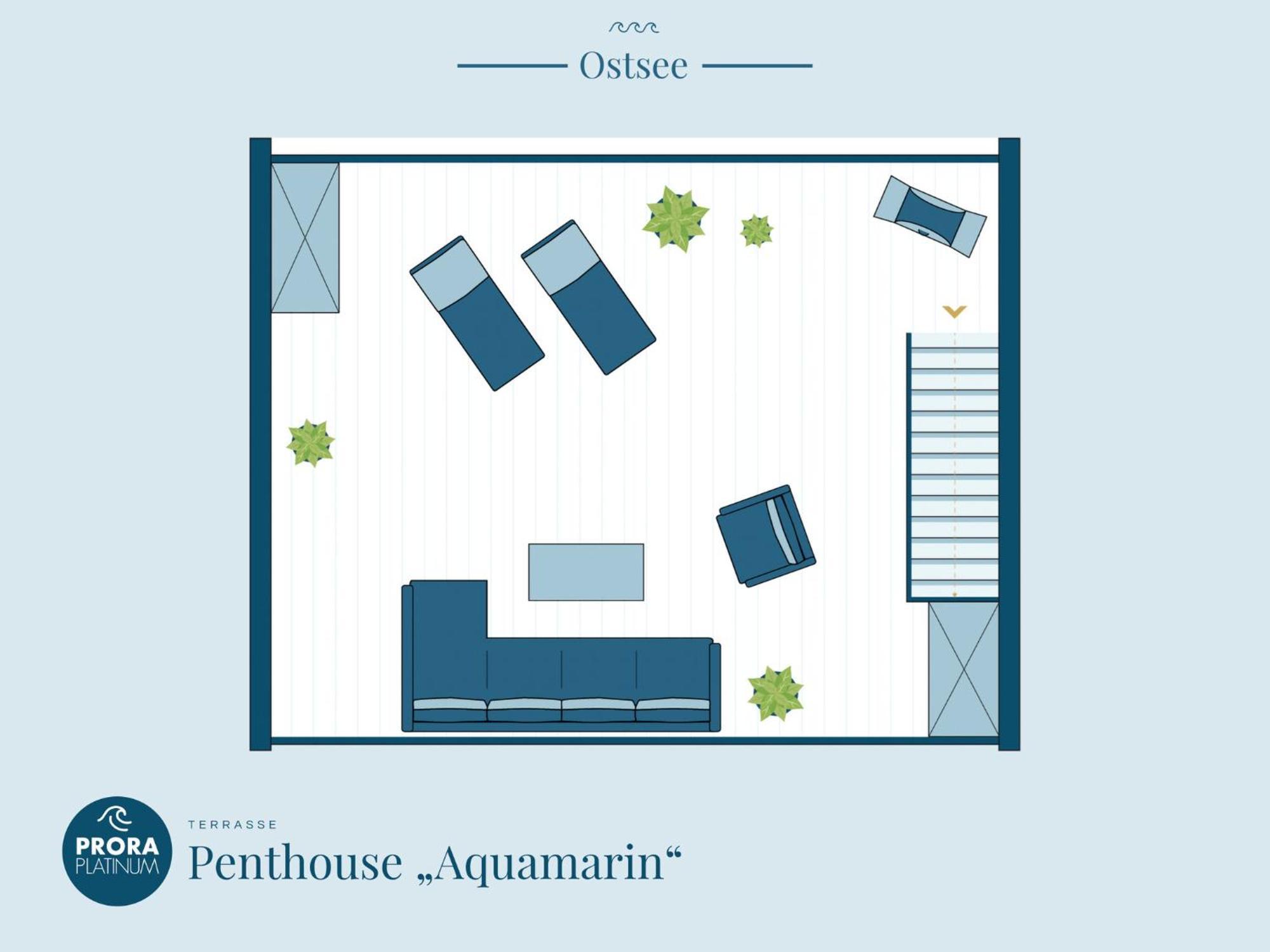Prora Platinum Penthouse Aquamarin *